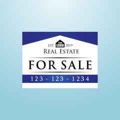 Real Estate Yard Sign Board for Sale Sign, House Sale Sign Board Design.