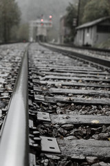 Thurmond, WV train track in middle of town