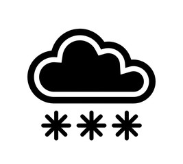 chmura śniegowa ikona © robert6666