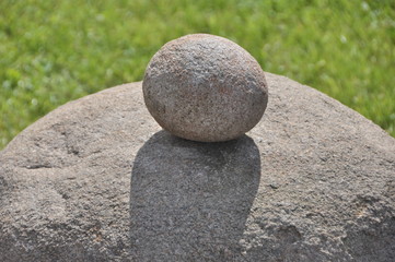 stone on rock