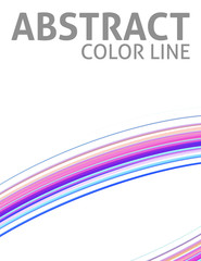 Simple pattern with abstract striped color line. Minimal vector graphics