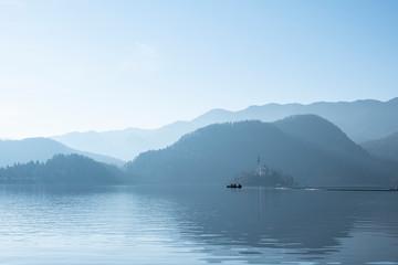 Bled lake in Slovenia, Europe