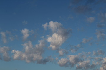 There are unusual clouds in the sky