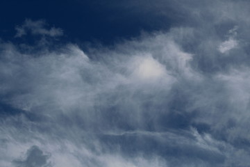 There are unusual clouds in the sky