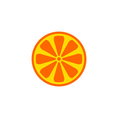 orange icon logo template, orange vector element
