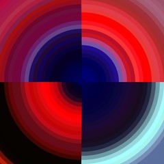 Obraz premium Red purple black circular abstract vector background