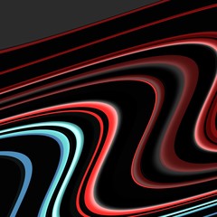 Black red  blue fluid design, waves background and texture