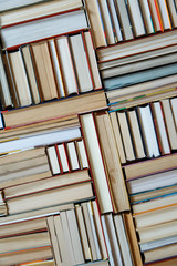 Obraz premium Books stack texture and background