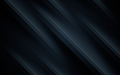 Fototapeta premium Black abstract geometric background. Modern shape concept.