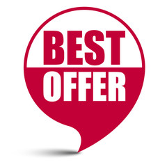red vector banner best offer