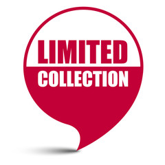 red vector banner limited colection