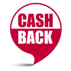 red vector banner cash back