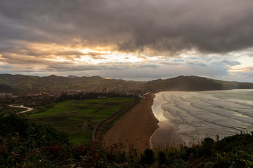 Cantabrian views from the Zarautz viewpoint
