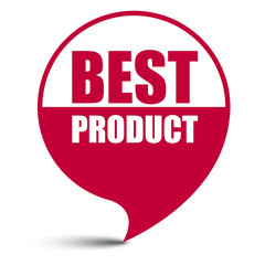 red vector banner best product