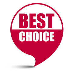 red vector banner best choice