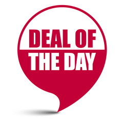 red vector banner deal of the day