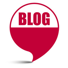 red vector banner blog