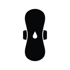 Woman pad icon.  feminine sanitary pad icon