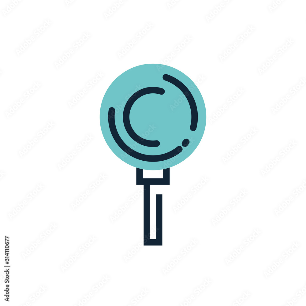Poster isolated lupe icon vector design