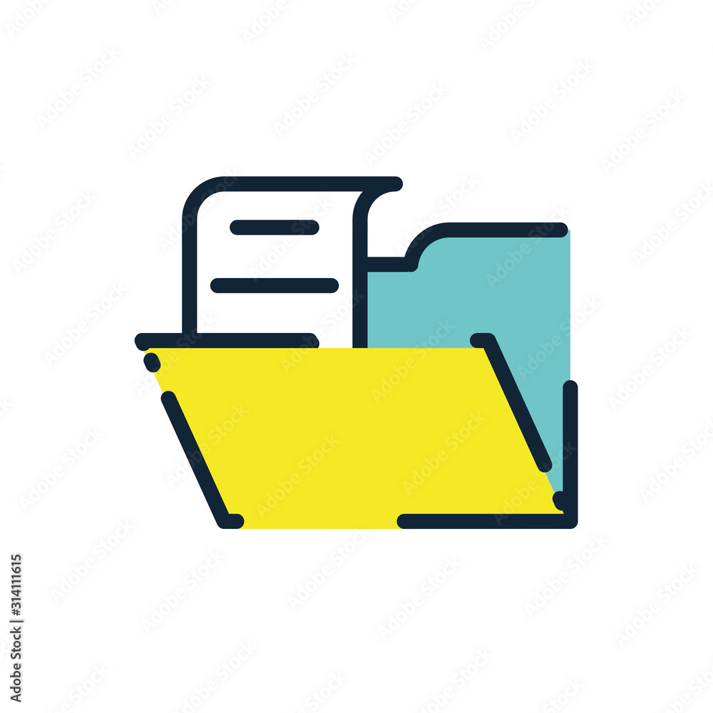 Poster isolated file icon vector design
