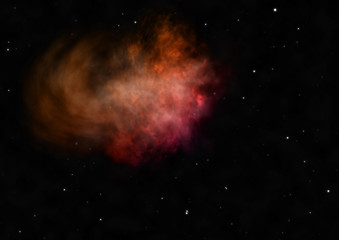 Obraz na płótnie Canvas Star field in space and a nebulae.