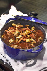 step by step boeuf bourguignon, classic french cuisine