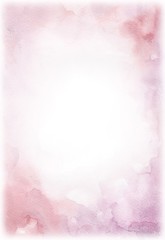 Obraz premium Watercolor pink rose background 