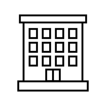 Appartment Icon On White Background. Simple Element Illustration From Buildings Concept. Appartment Icon Symbol Design.