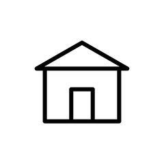 Home line icon. House vector illustration isolated on white. Building outline style design, designed for web and app.
