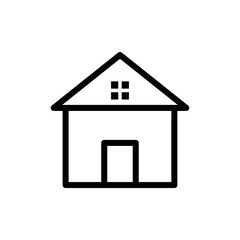 Home line icon. House vector illustration isolated on white. Building outline style design, designed for web and app.