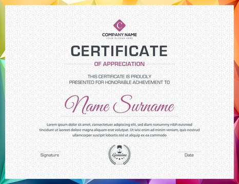 Achievement Creative Certificate