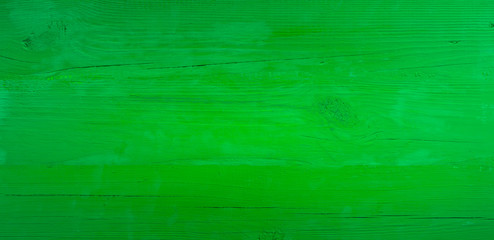 Panoramic old green wooden background
