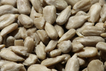 Photography of sunflower seeds pattern for food background