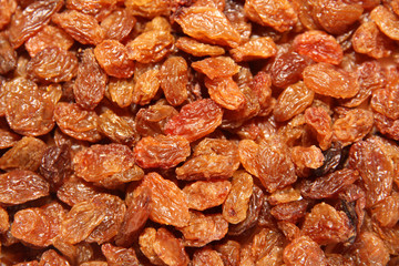 Fresh raisins close-up. Raisin Background