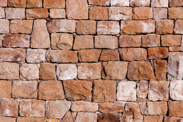 Pattern of a stone wall.
