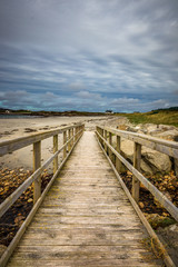 Fototapeta na wymiar beach walkway Ireland