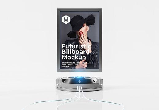 Futuristic Billboard Mockup