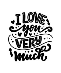 Card with slogan about love in beautiful style. Vector abstract lettering composition. Trendy graphic design for print. Motivation poster. Calligraphy text for Valentine's Day.