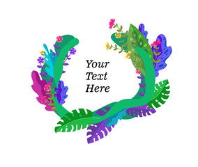 Summer poster. Vector illustration.