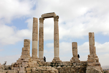 Fototapeta na wymiar site seeing at Amman capital of Jordan