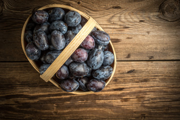 Plums from home garden.