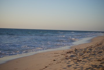 Beach at sunset
