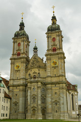 Fototapeta na wymiar St. Gallen Cathedral in city of St. Gallen, Switzerland