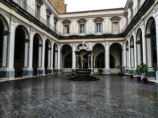 Fototapeta premium Palace in Napoli Italy