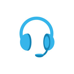 Isolated digital headphone vector design