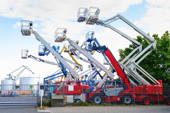 Aerial platform cranes, industrial equipment
