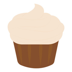 Isolated cupcake icon