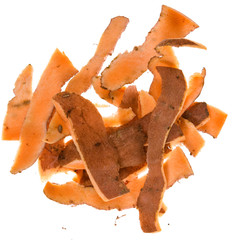 Peels of sweet potato
