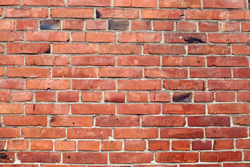 Obraz premium Old aged red brick wall background texture