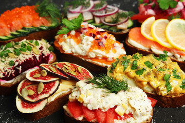 Smorrebrod is a traditional Scandinavian open-faced sandwich